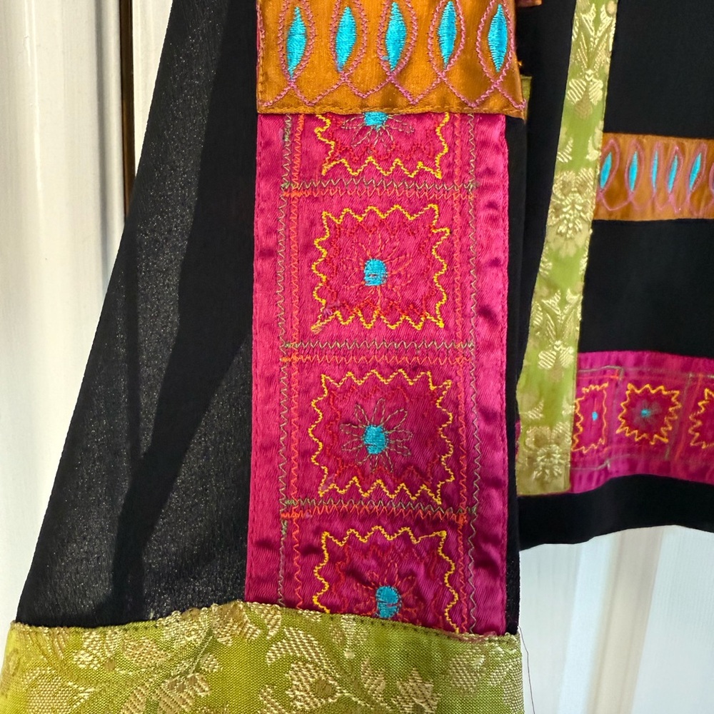 Colorful Patchwork Button-Up Shirt - Picture 5 of 5